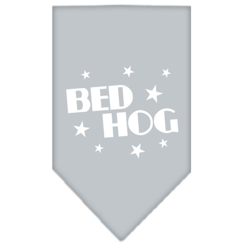Bed Hog Screen Print Bandana Grey Large